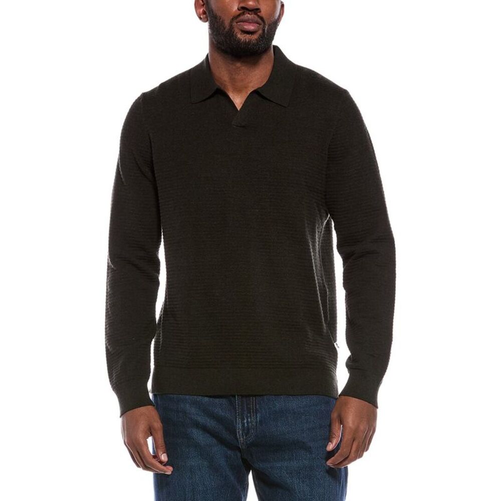 Nn.07 Mens Paul Polo Sweater, Green